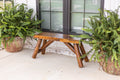3' Rustic Log Bench
