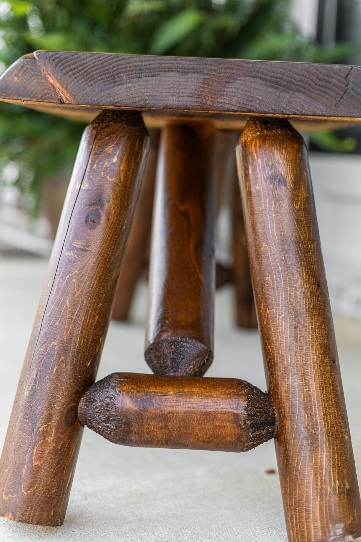 Rustic Log Bench Dim 3' Rustic Log Bench – Southern Rustic Logwerks