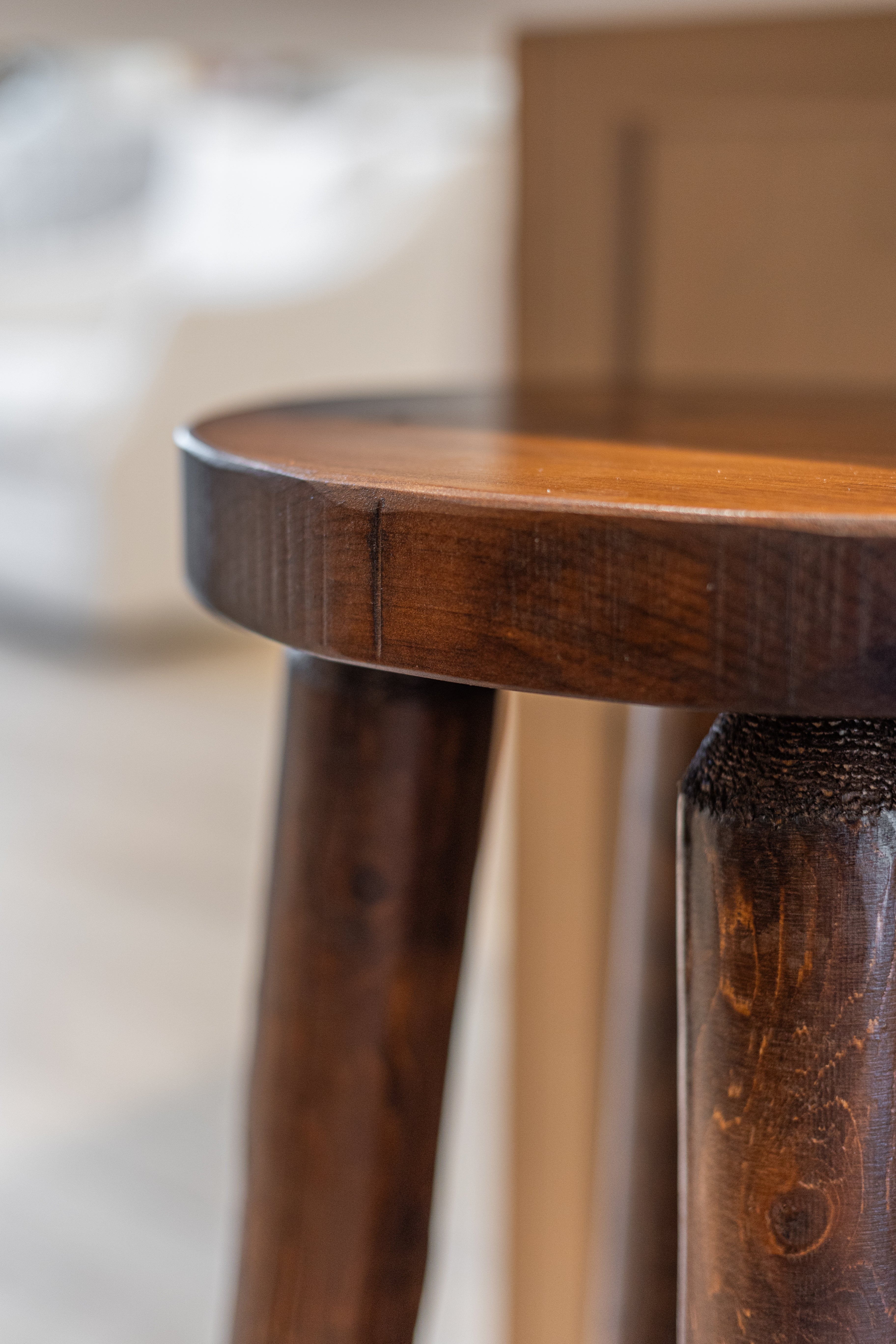 Rustic Log Bar Stool