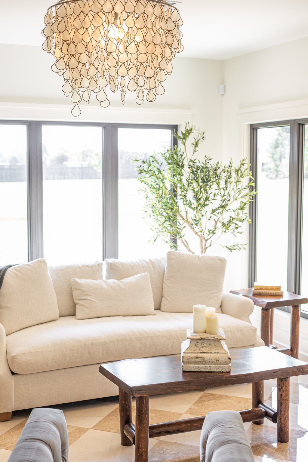 Rustic Coffee + End Table Set
