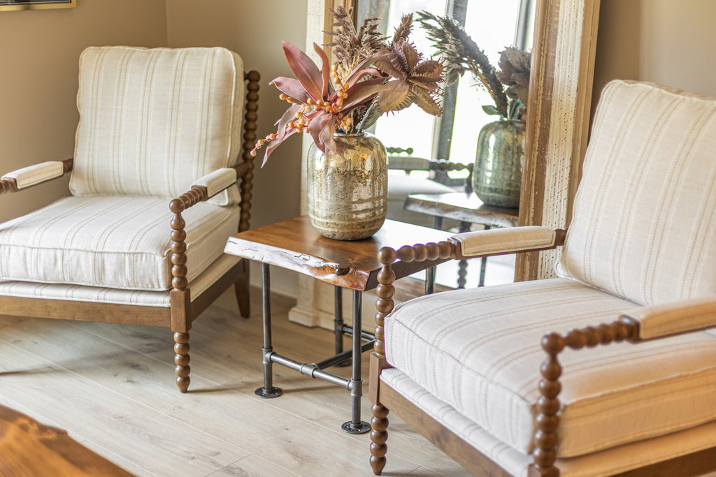 Industrial Pipe Coffee + End Table Set