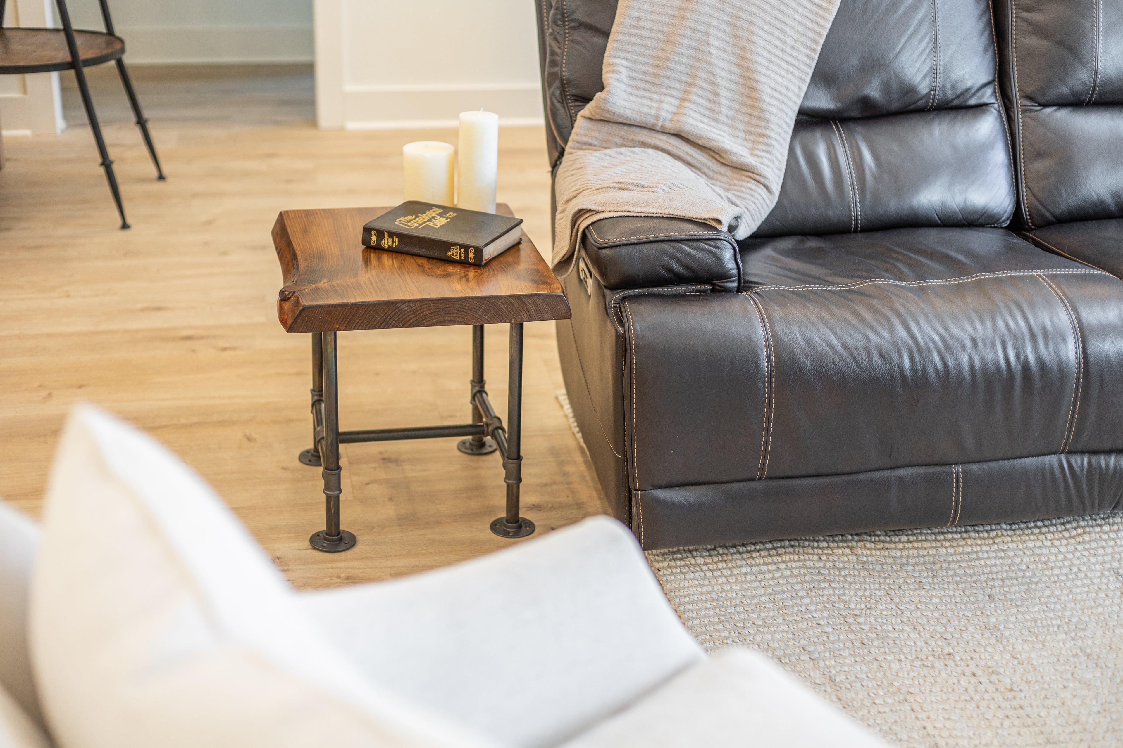 Industrial Pipe Coffee + End Table Set