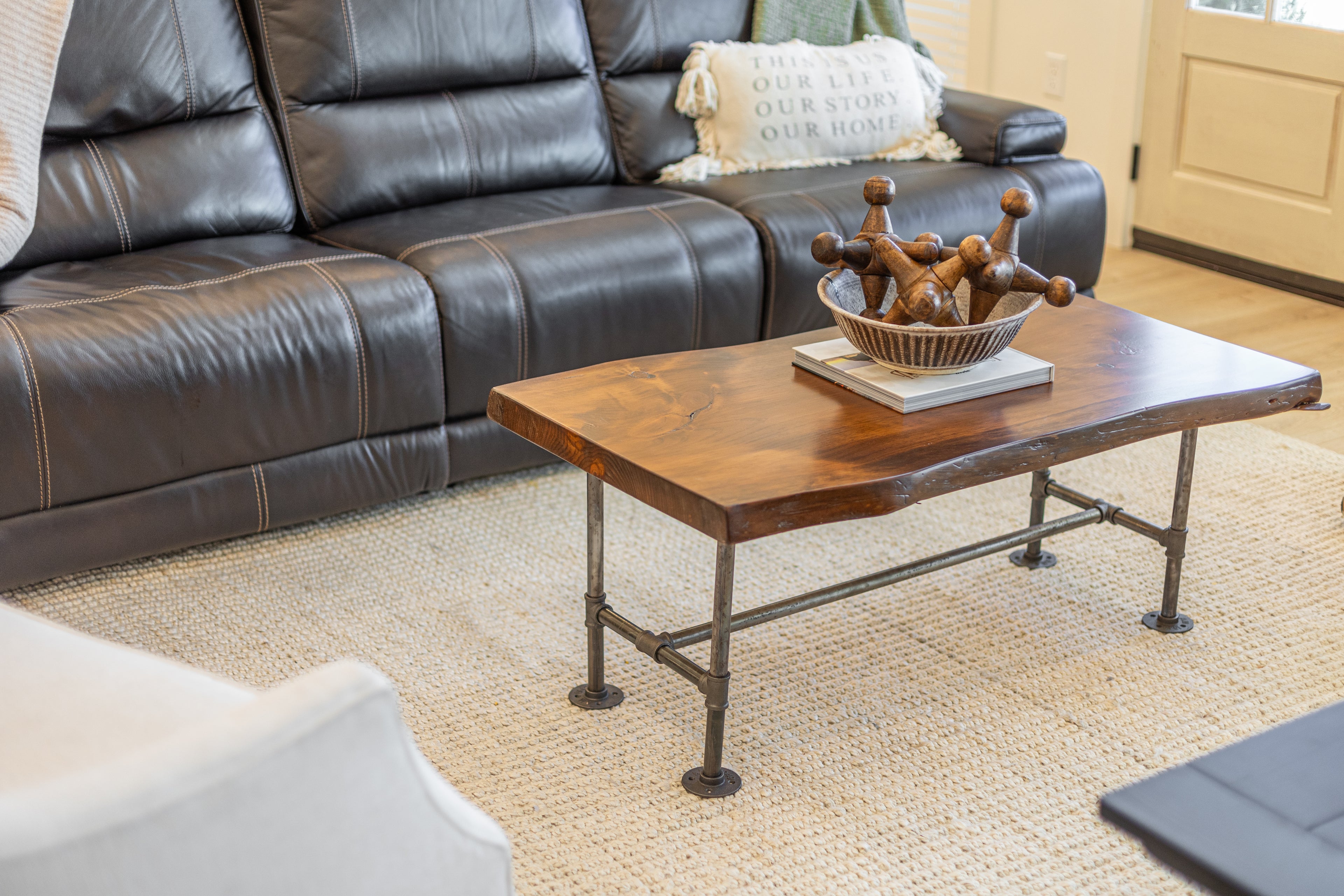 Industrial Pipe Coffee + End Table Set