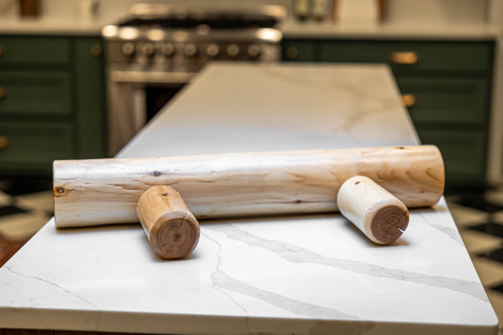 Rustic Log Coat Rack