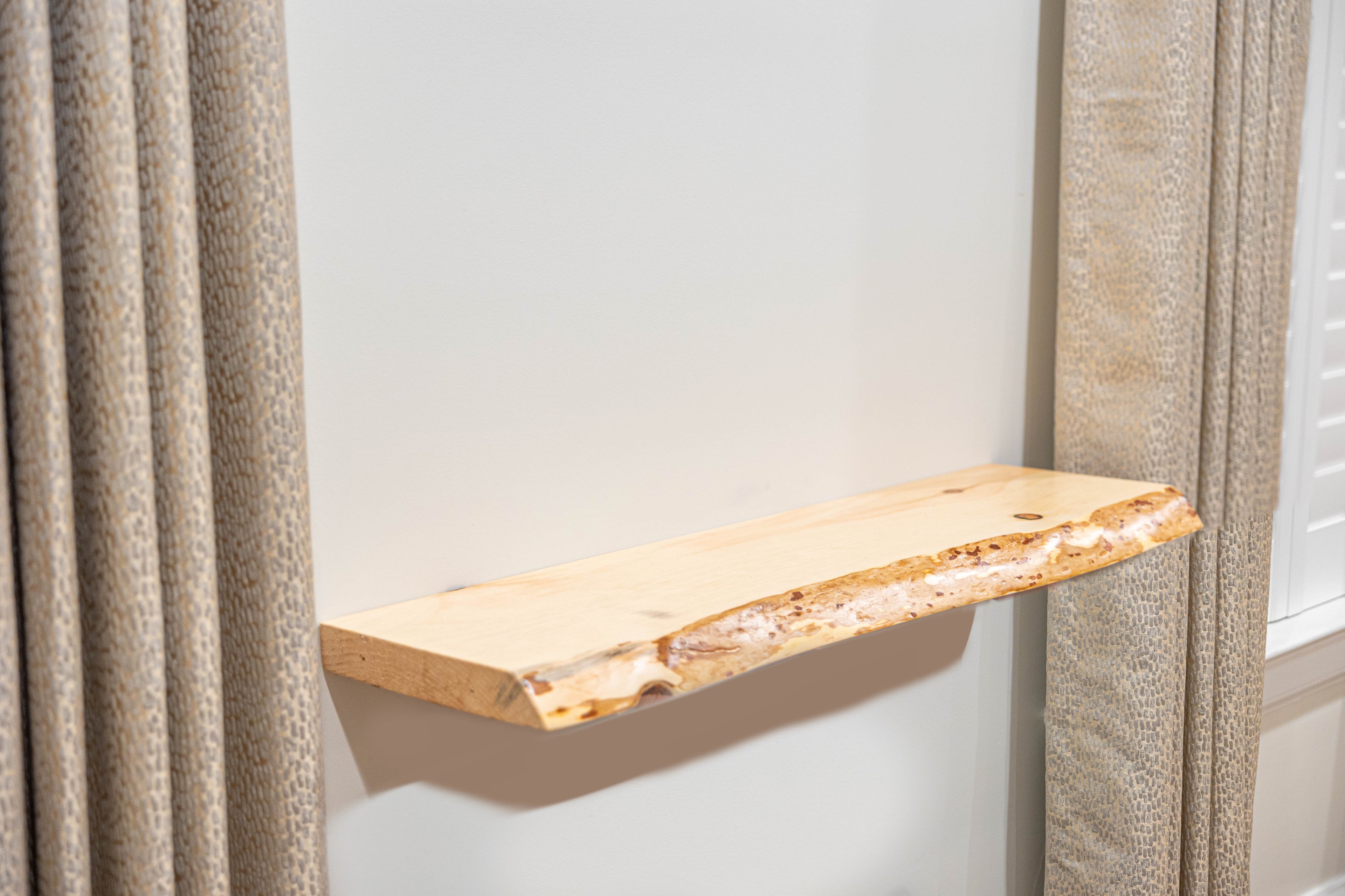 Live Edge Floating Shelf
