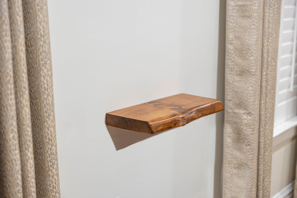 Live Edge Floating Shelf
