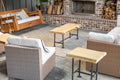 Industrial Pipe Live Edge Handcrafted Coffee Table