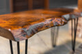 Hairpin Leg 3' Live Edge Bench