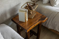 Rustic Log Live Edge Wooden Nightstand