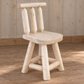 Rustic Cedar Log Barstool with Backrest – 24 or 29 Inch