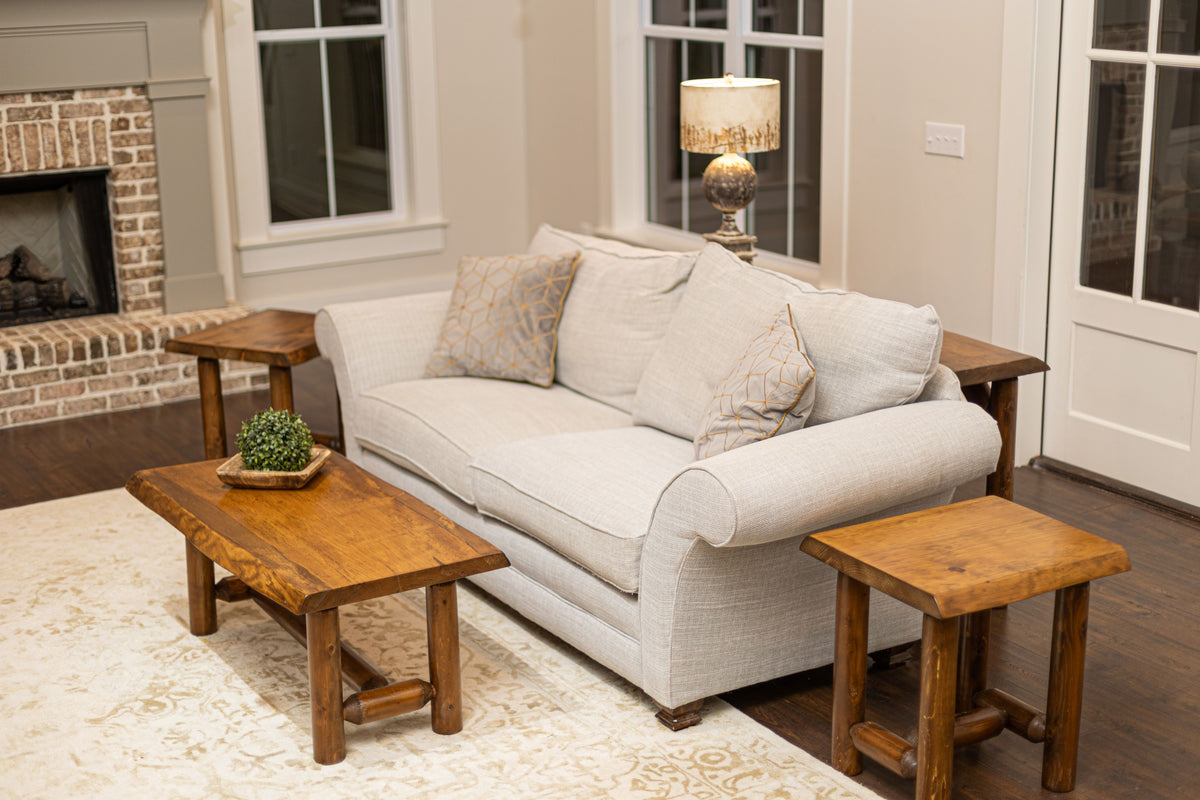 Rustic Coffee + End Table Set – Southern Rustic Logwerks